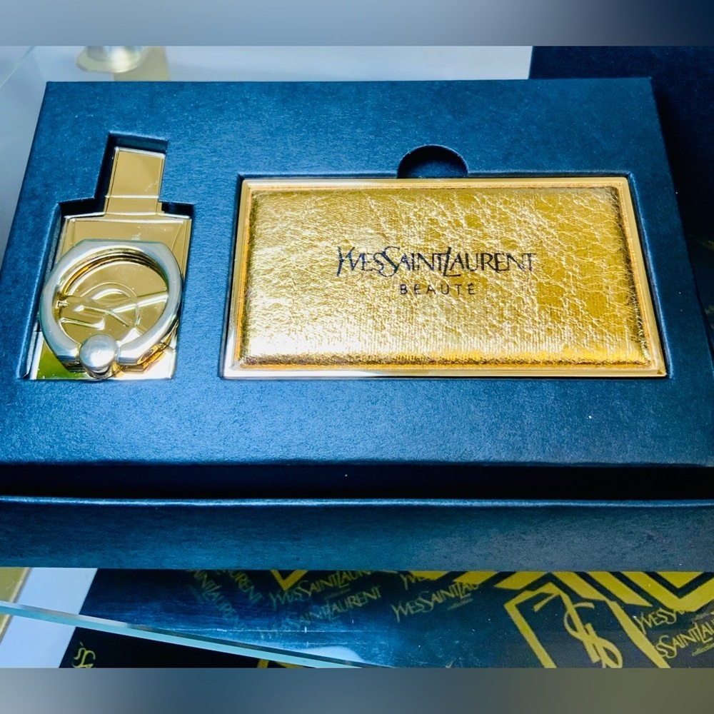 Yves Saint Laurent YSL Phone Ring and Mirror SET New With Box - Picture 8 of 11